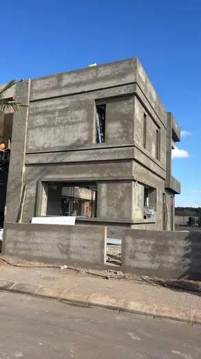 Villa construction site by WALL Construction in Marrakech