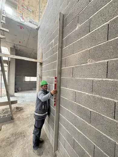 Villa construction site by WALL Construction in Marrakech